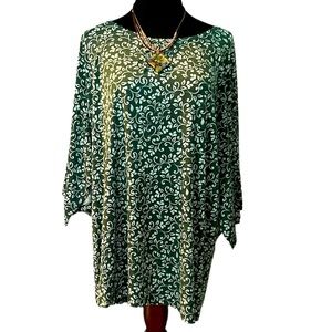 NWT Mountain Mamas LG/XL Tunic Top, 3/4 Length Angel Sleeves